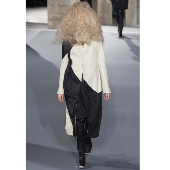 New Runway Rick Owens Fall 17 Tusk Coat sz 4/40 - Picture 6 of 14